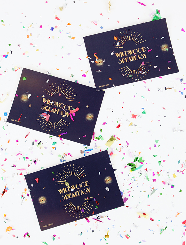 Free Speakeasy New Year's Party Invitations