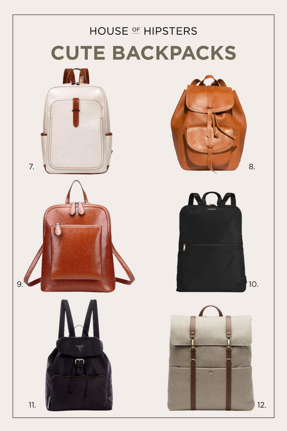 12 Cute Backpacks for work, school, and travel - plus most fit a laptop!