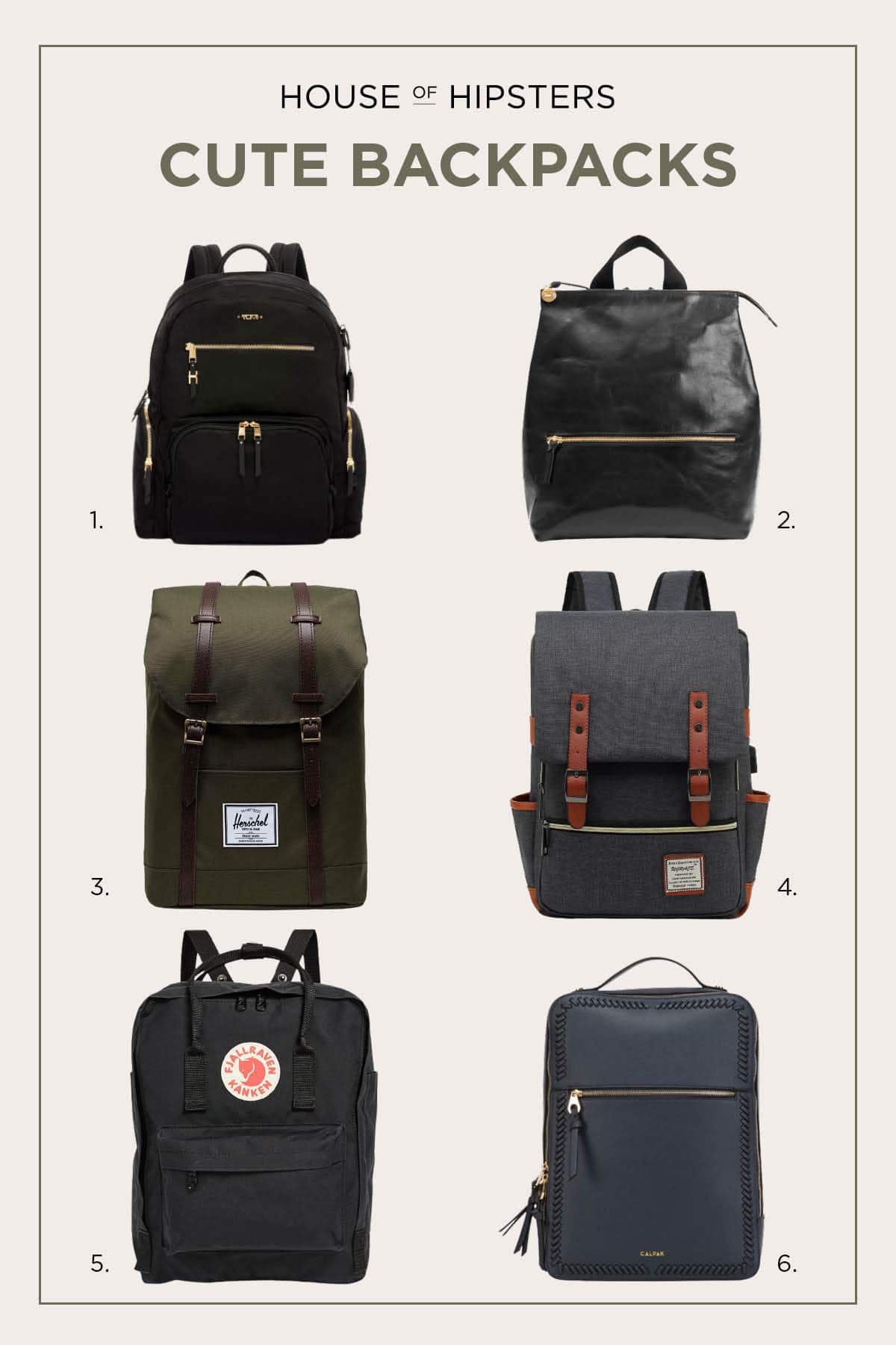 12 Cute Backpacks for work, school, and travel