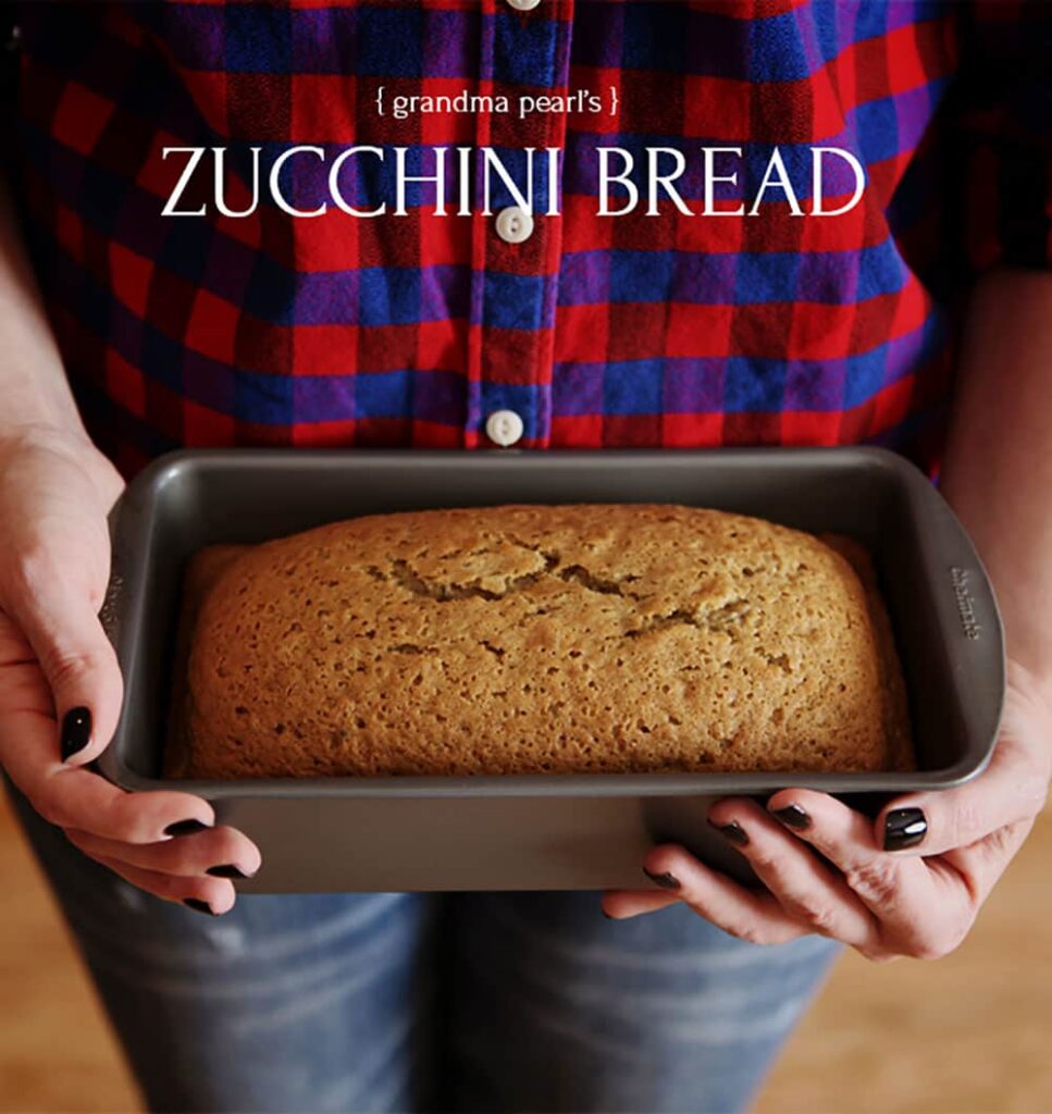 This recipe is from my Grandma Pearl and I swear it is the best zucchini bread you'll ever make.