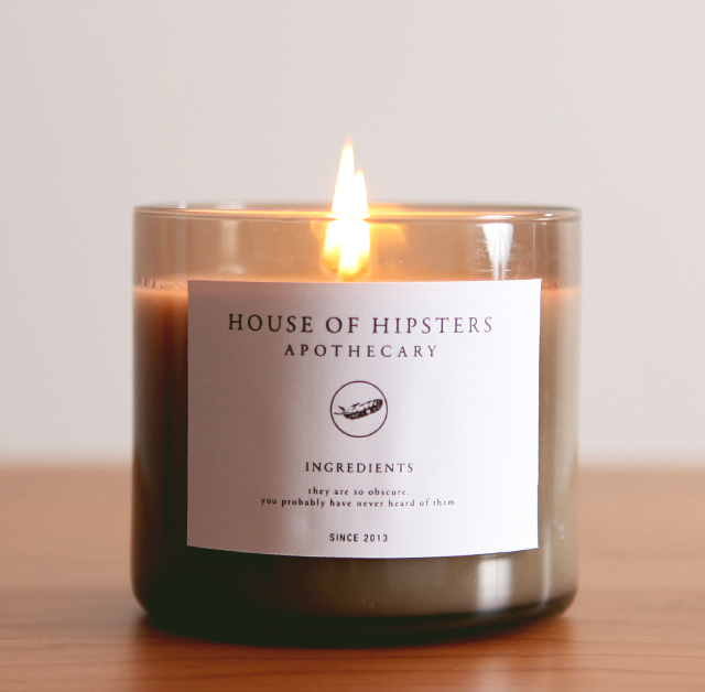 Free printable candle label makeover.
