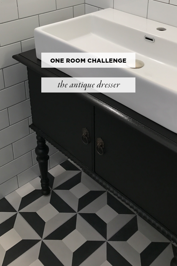 An Antique Dresser Into A Vanity, How To Turn A Chest Of Drawers Into Bathroom Vanity