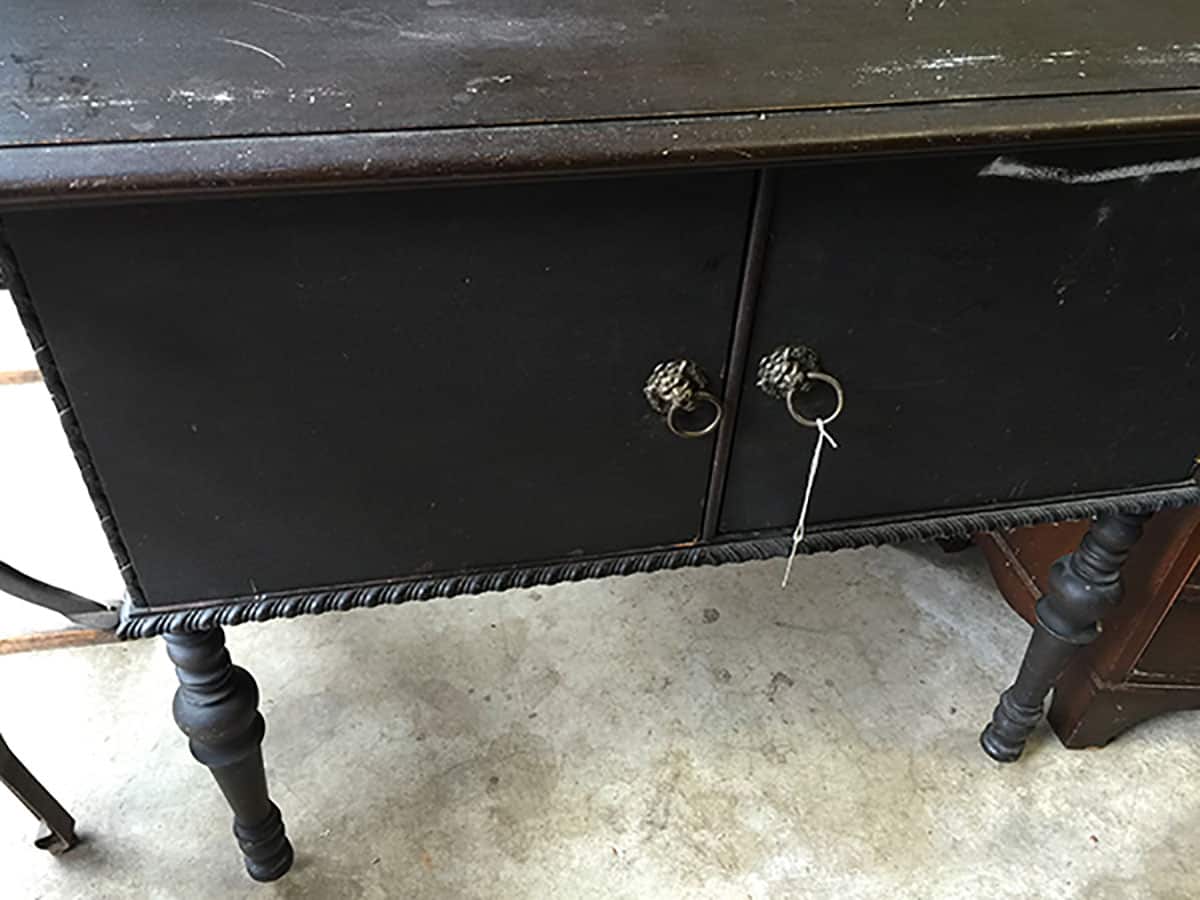This antique dresser will be transformed into a vanity in the bathroom makeover