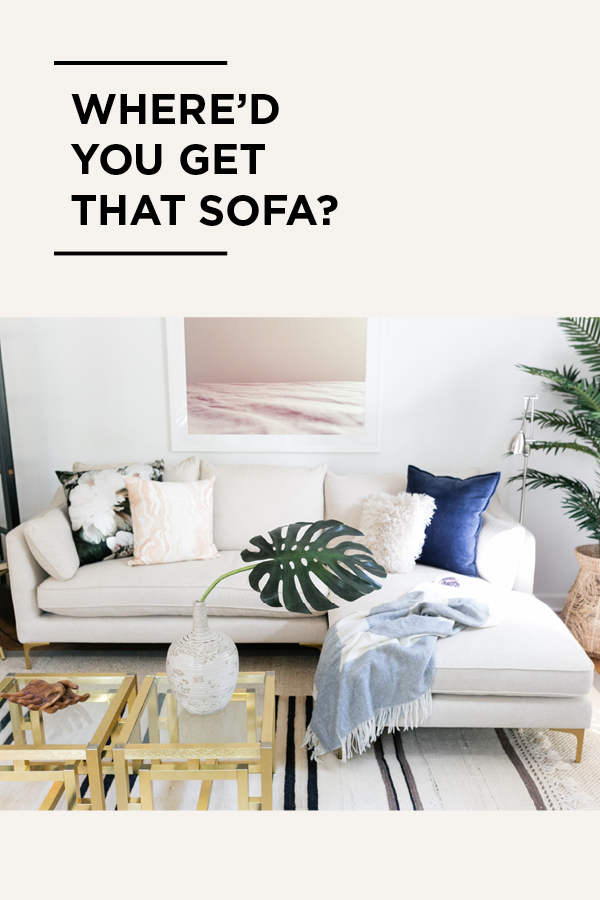 Why I chose the Interior Define Caitlin Sofa for my living room makeover.