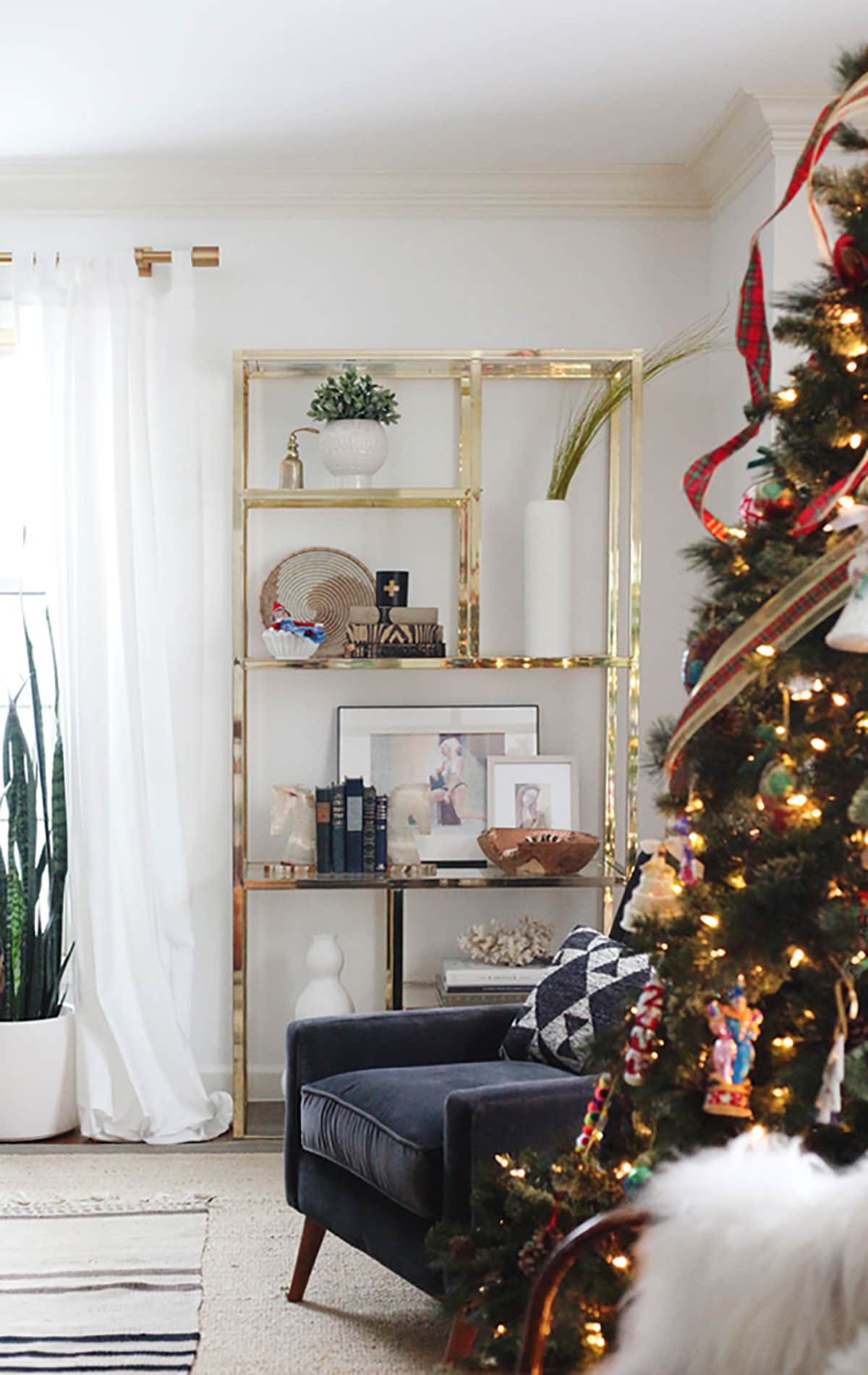 eclectic modern decor holiday home tour christmas