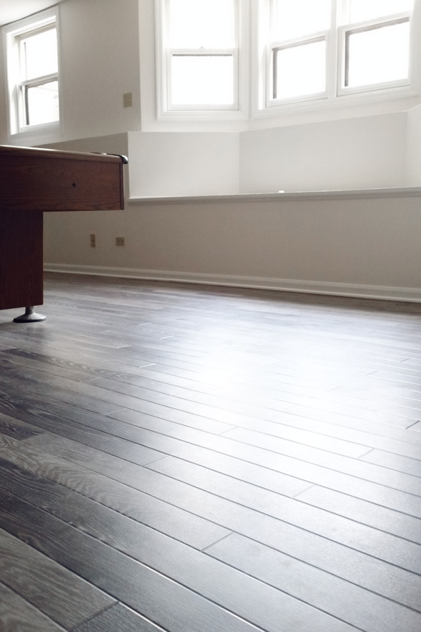 House Of Hipsters installs Karndean Flooring in her basement. A wood designed luxury vinyl flooring in Limed Silk Oak.