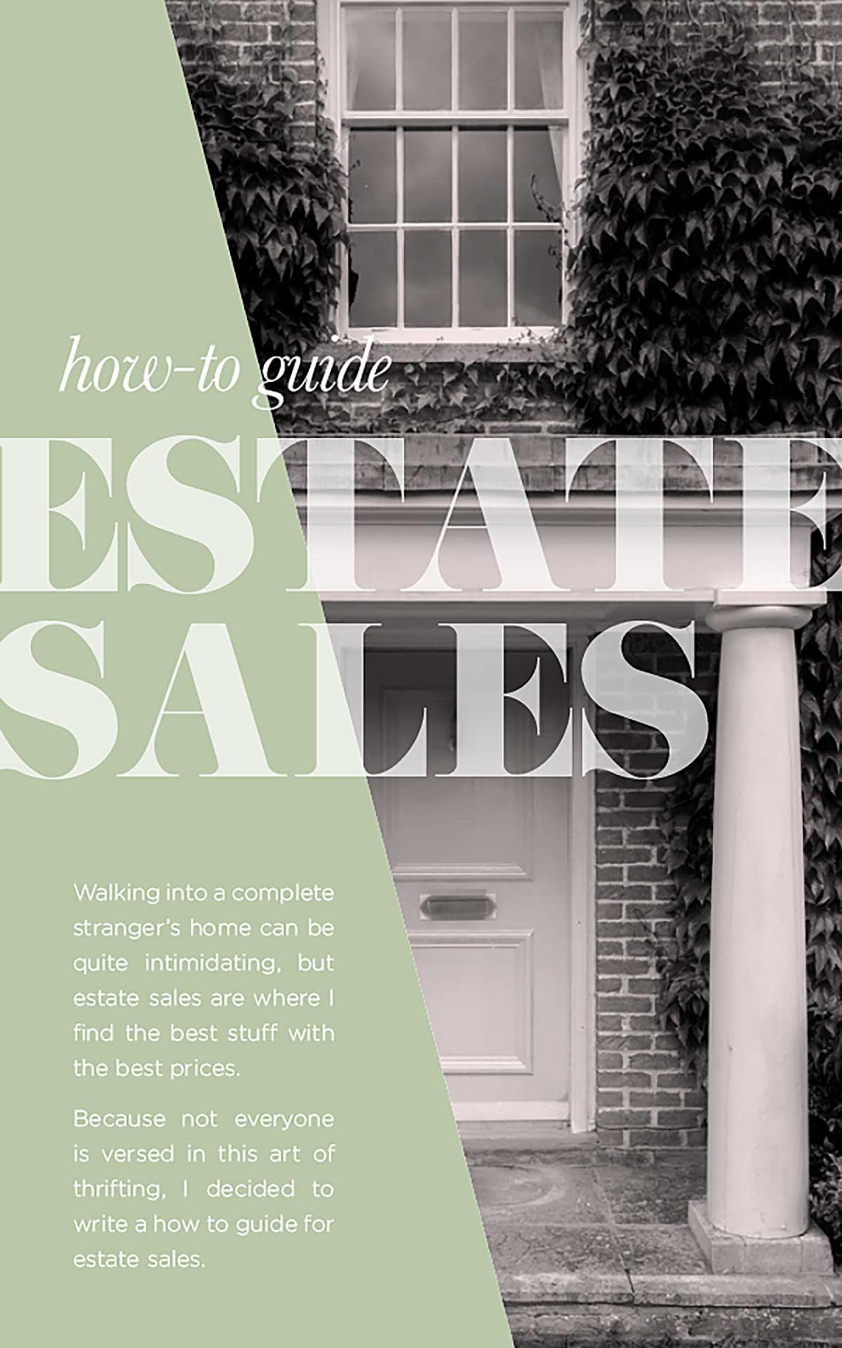 Learn how to find estate sales and my top tips for shopping them like a pro