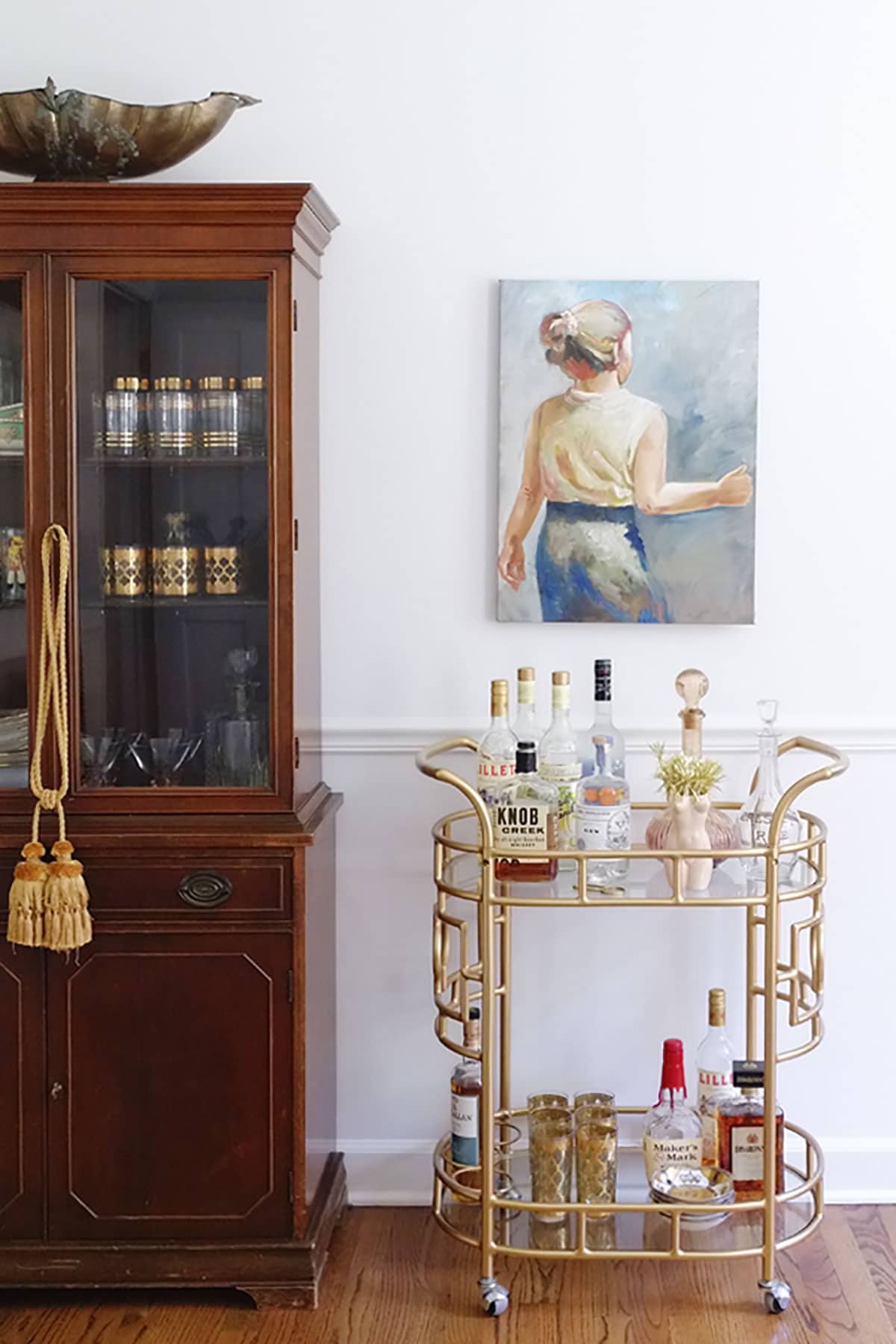 Vintage Barware Styling Ideas and Bar Cart Styling Tips