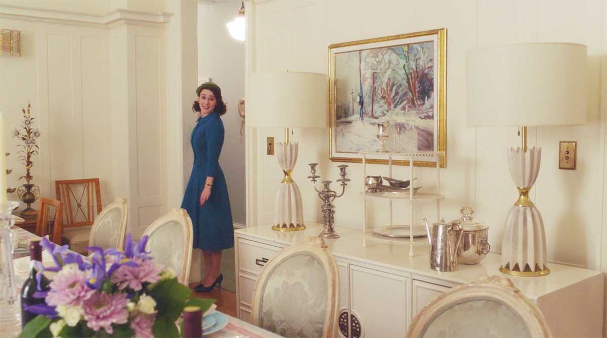 Mrs. Maisel and her Mid-Century Modern style home decor