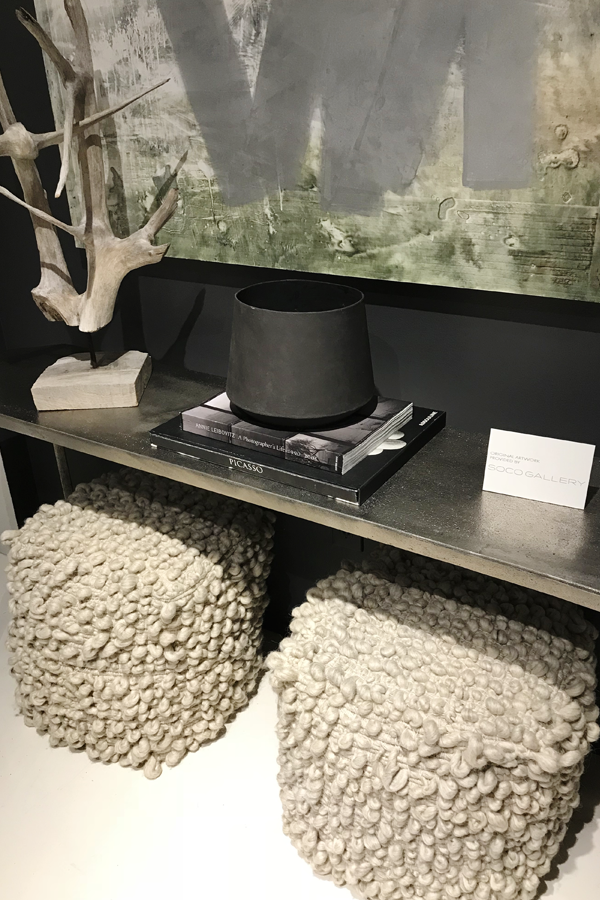 Bernhardt Furniture Nubby Poufs