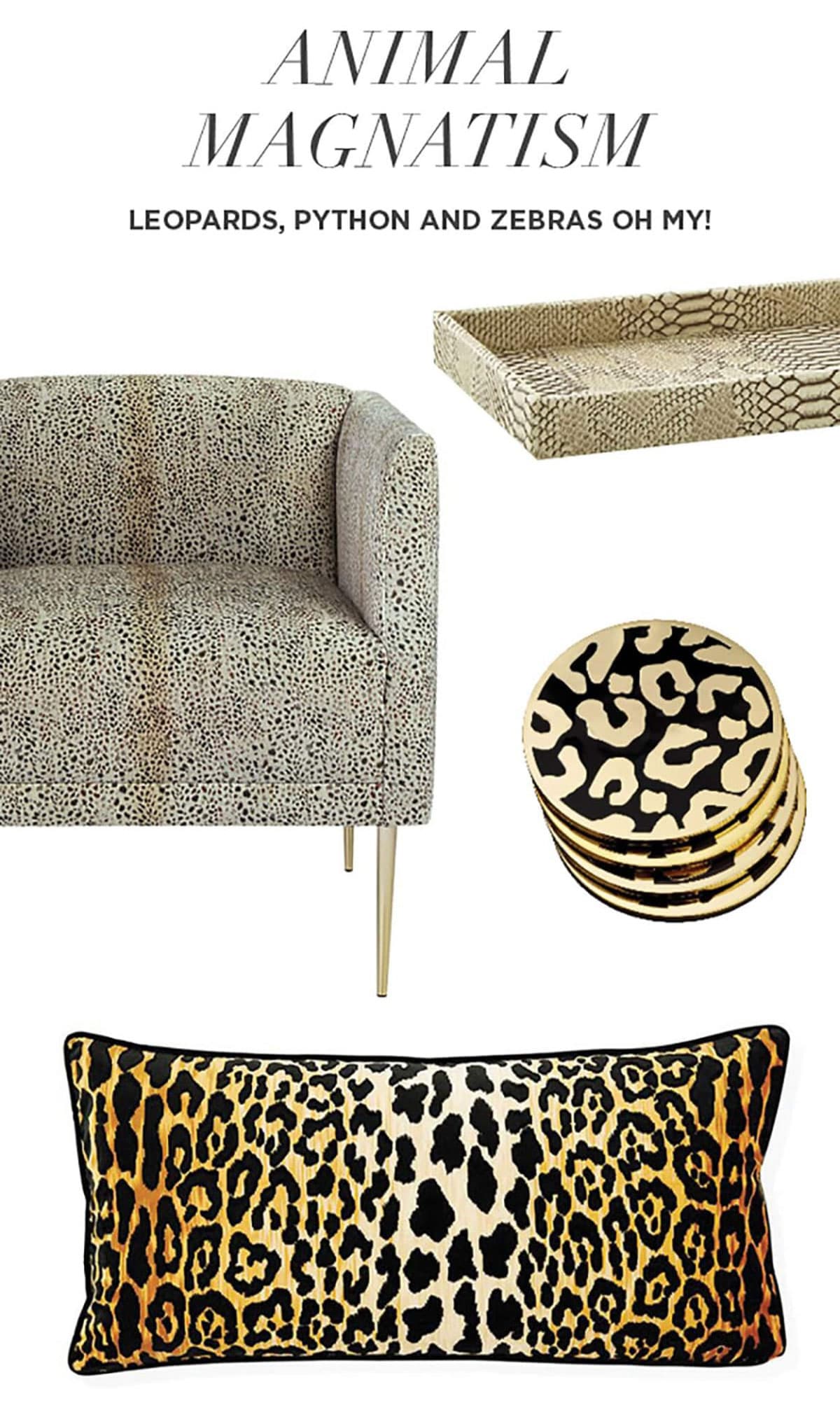 animal prints are trending in home decor