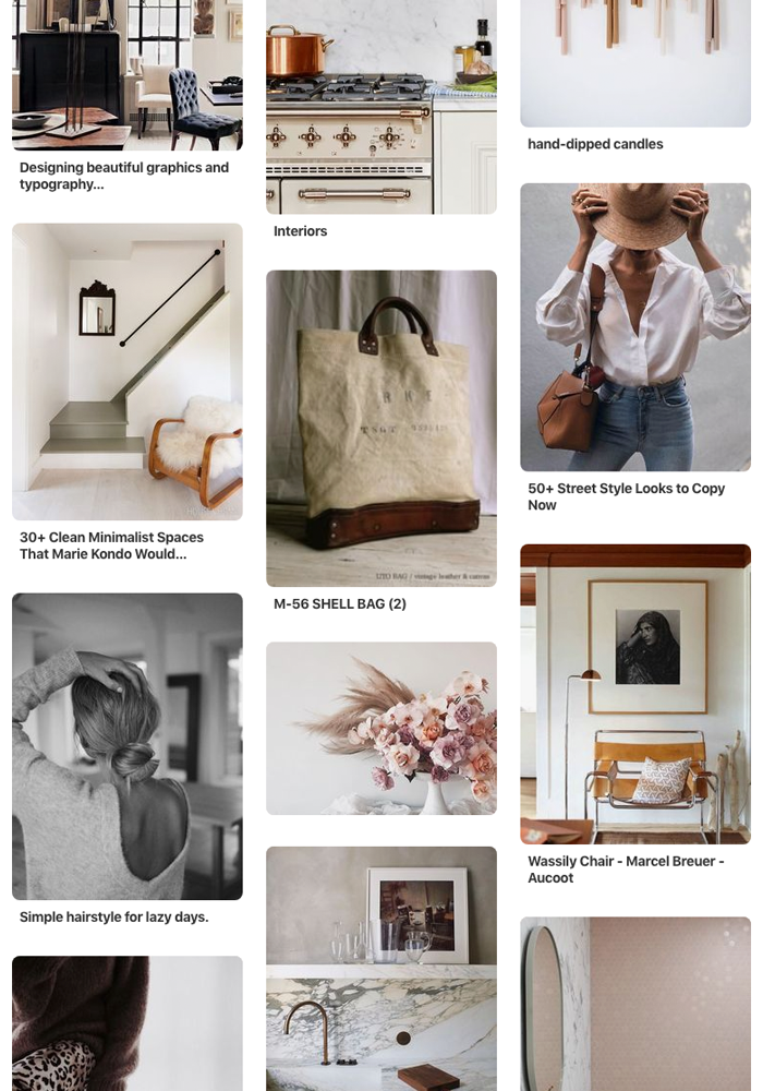 Finding Your Style Visual Mood Board Using Pinterest