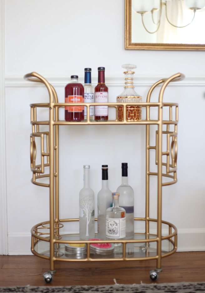 My Top 5 Steps to Making Your Bar Cart Party Ready - House Of Hipsters