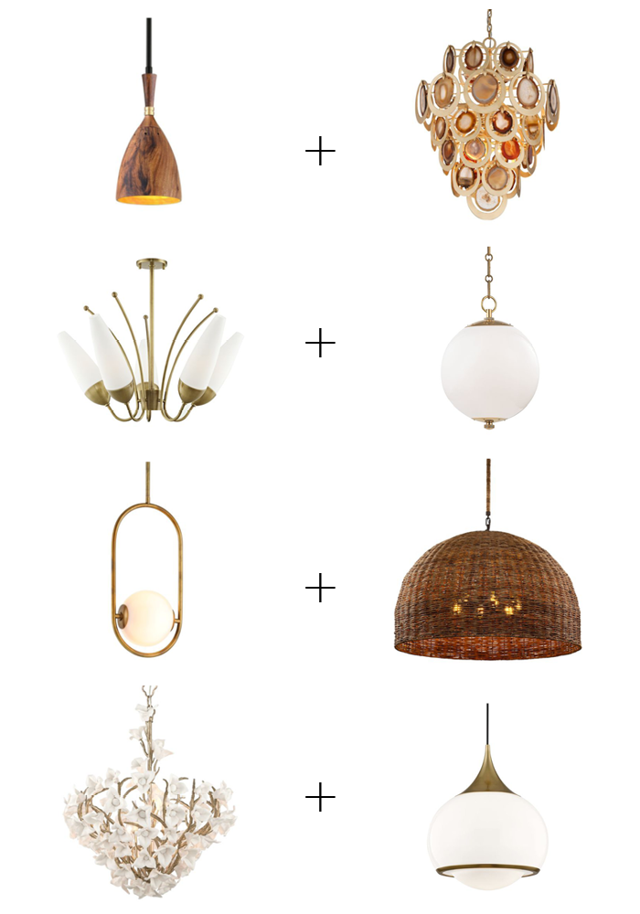 11 Pendant Pairings for kitchen lighting over island and table