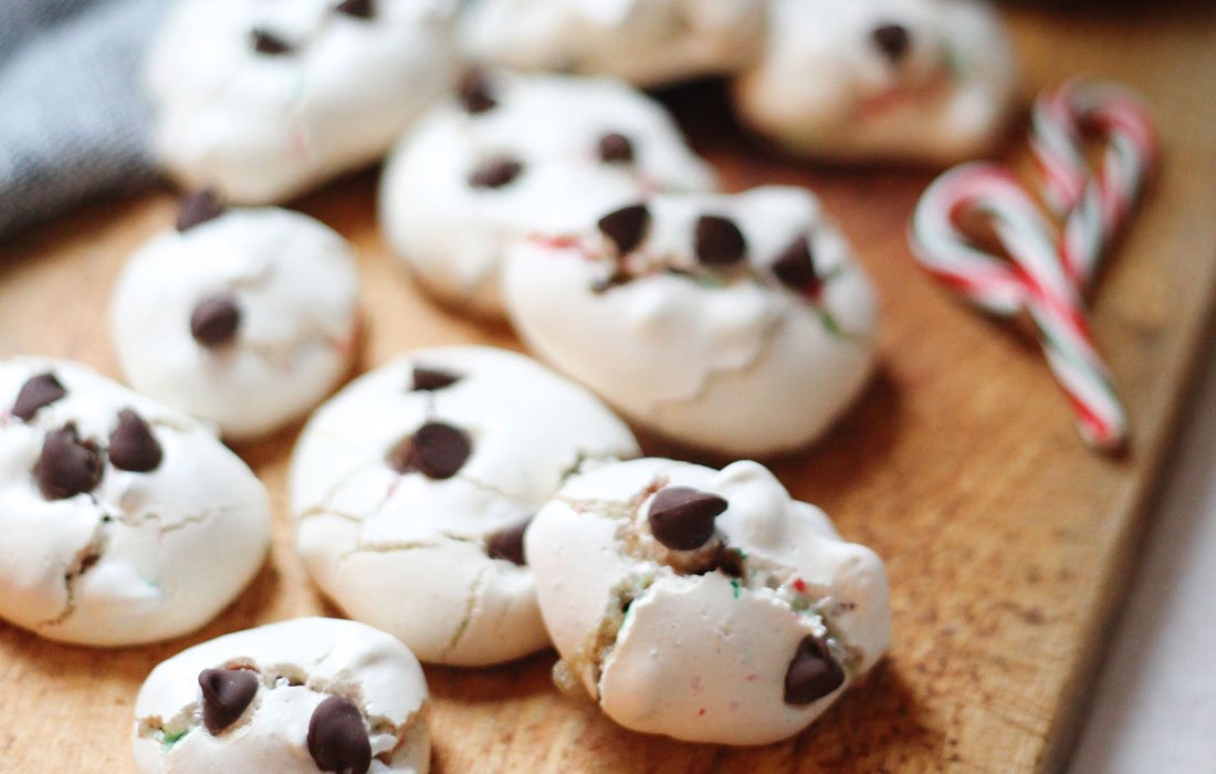 chocolate peppermint holiday cookies