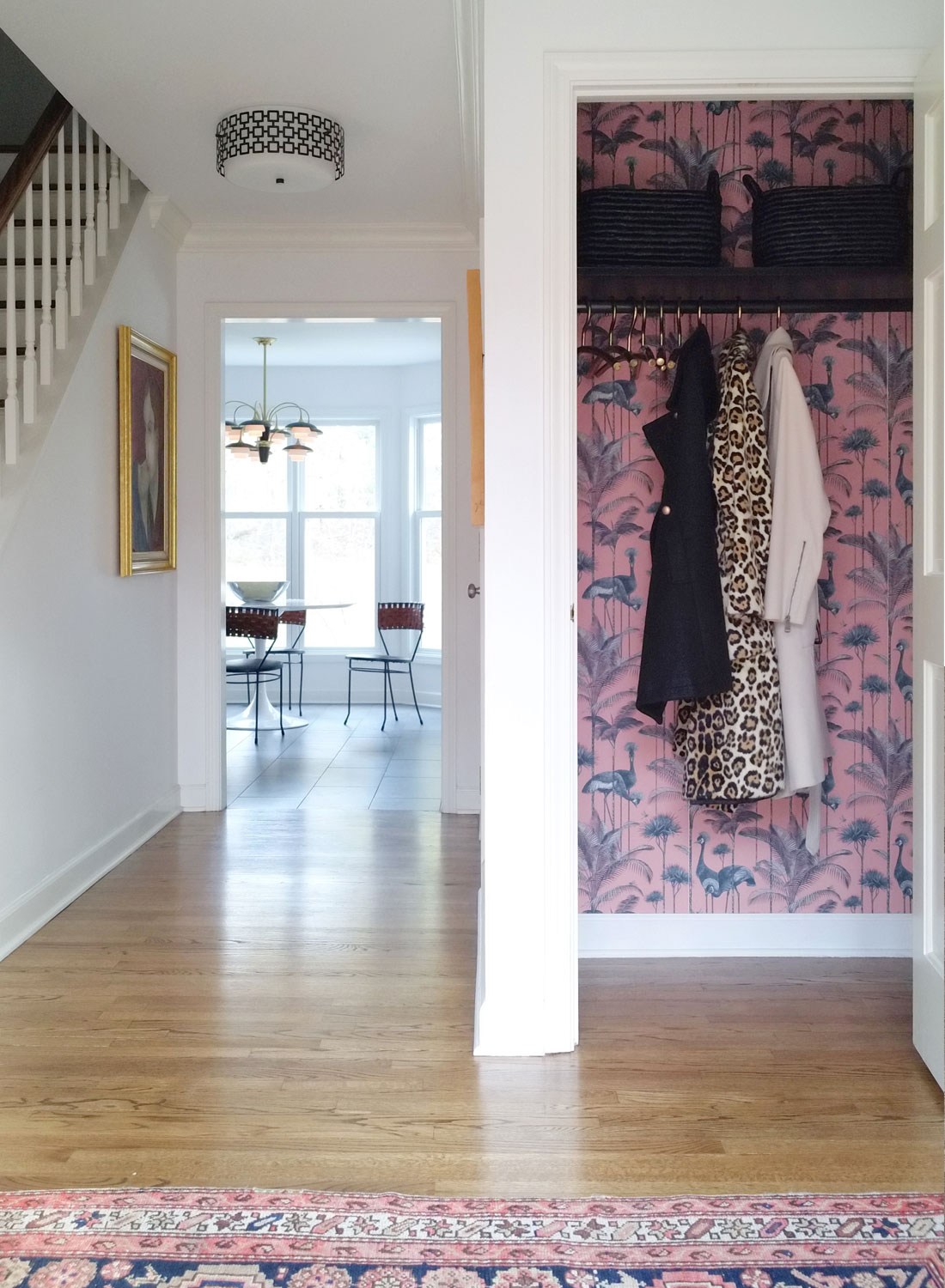 Small Space Big Design  The Bold Closet Trend Plus Sara Reveals Her  Master Closet Wallpaper  Emily Henderson