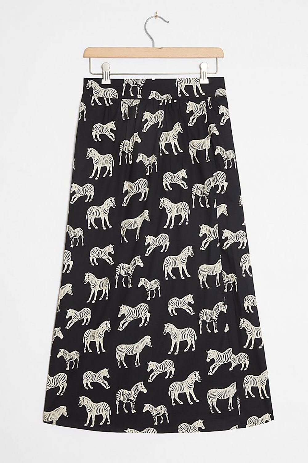 Black and white zebra skirt