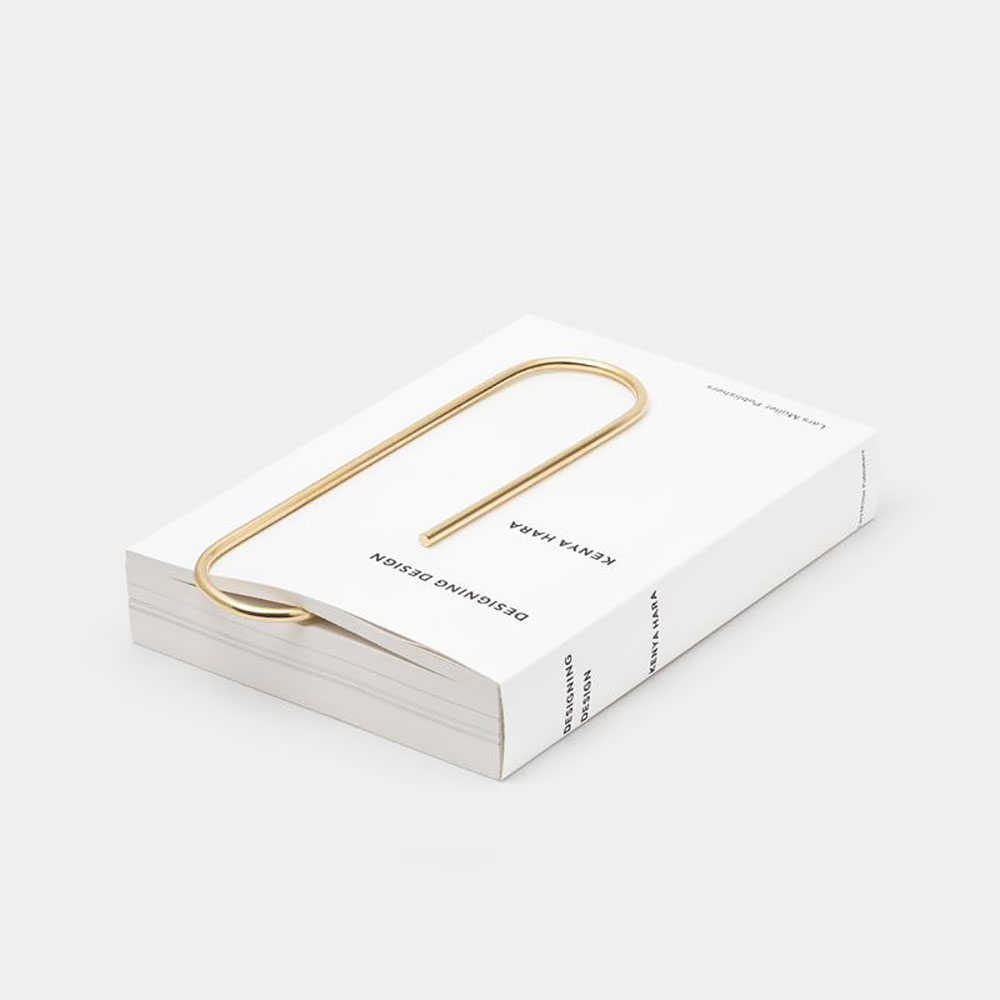 Gold Oversized Paperclip