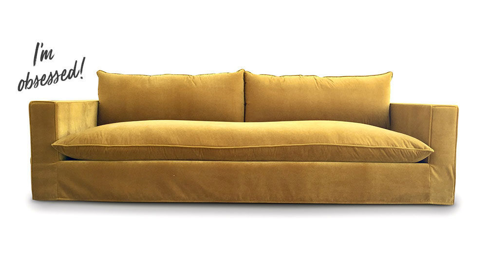 Modern gold sofa