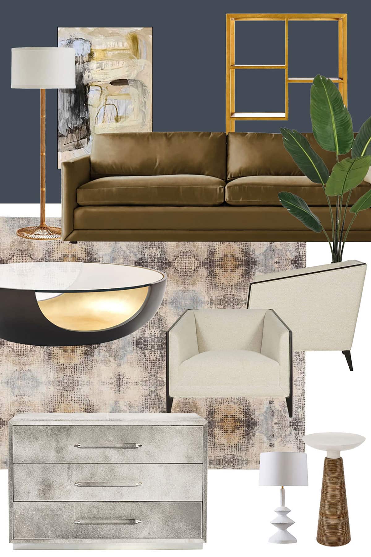 Modern Living Room Makeover Idea