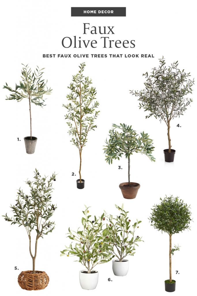 Faux Green Olive Tree - 6' - West Elm UK