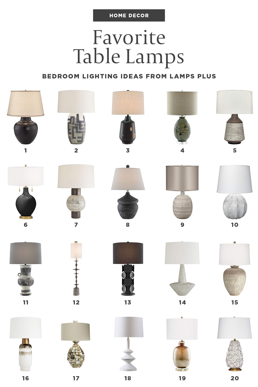 Bedroom lighting ideas. Find new bedroom light fixtures. Rounding up ceiling lights, table lamps, and floor lamps for a new guest bedroom makeover.