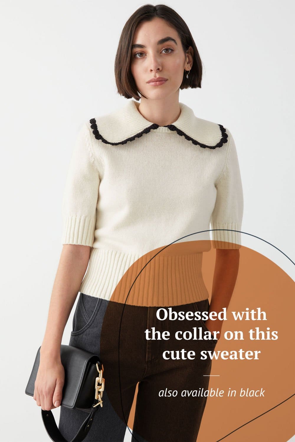 Wide Collar Wool Sweater