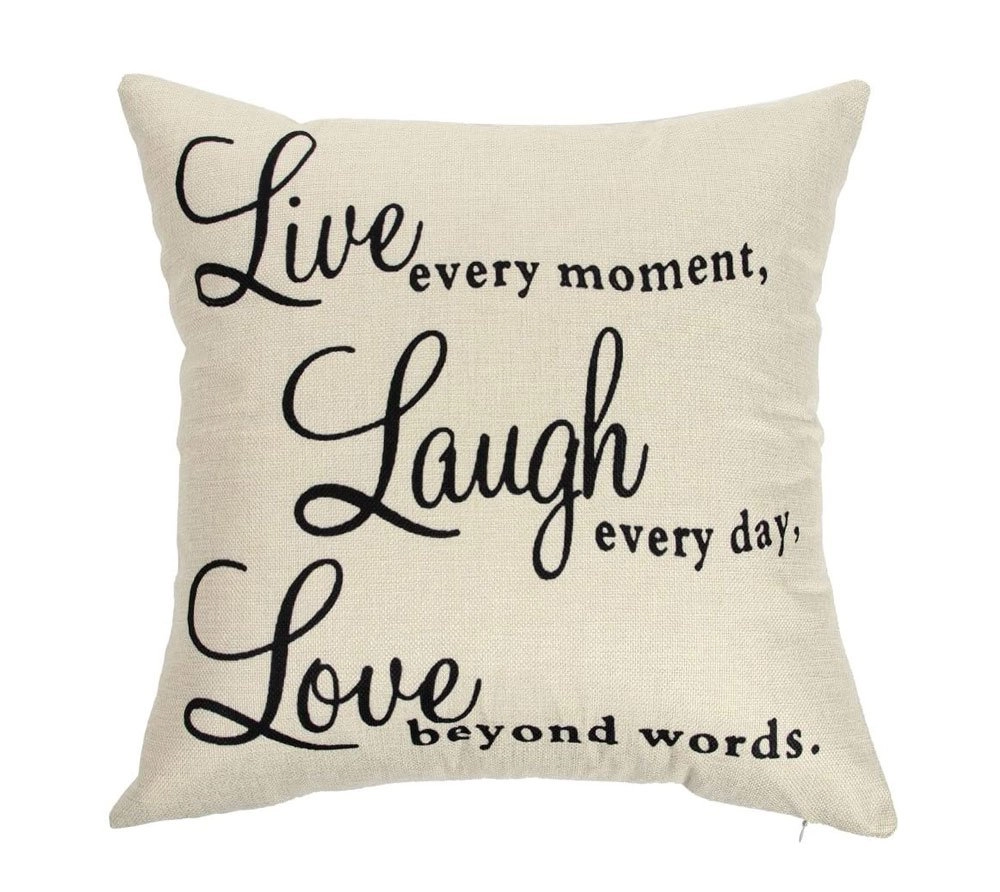 What is Cheugy Home Decor? Live Laugh Love Pillows are cheugy