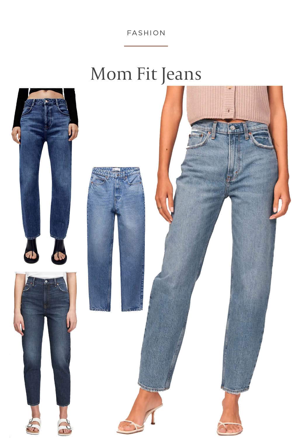 Trending jeans - the mom fit with a higher waist