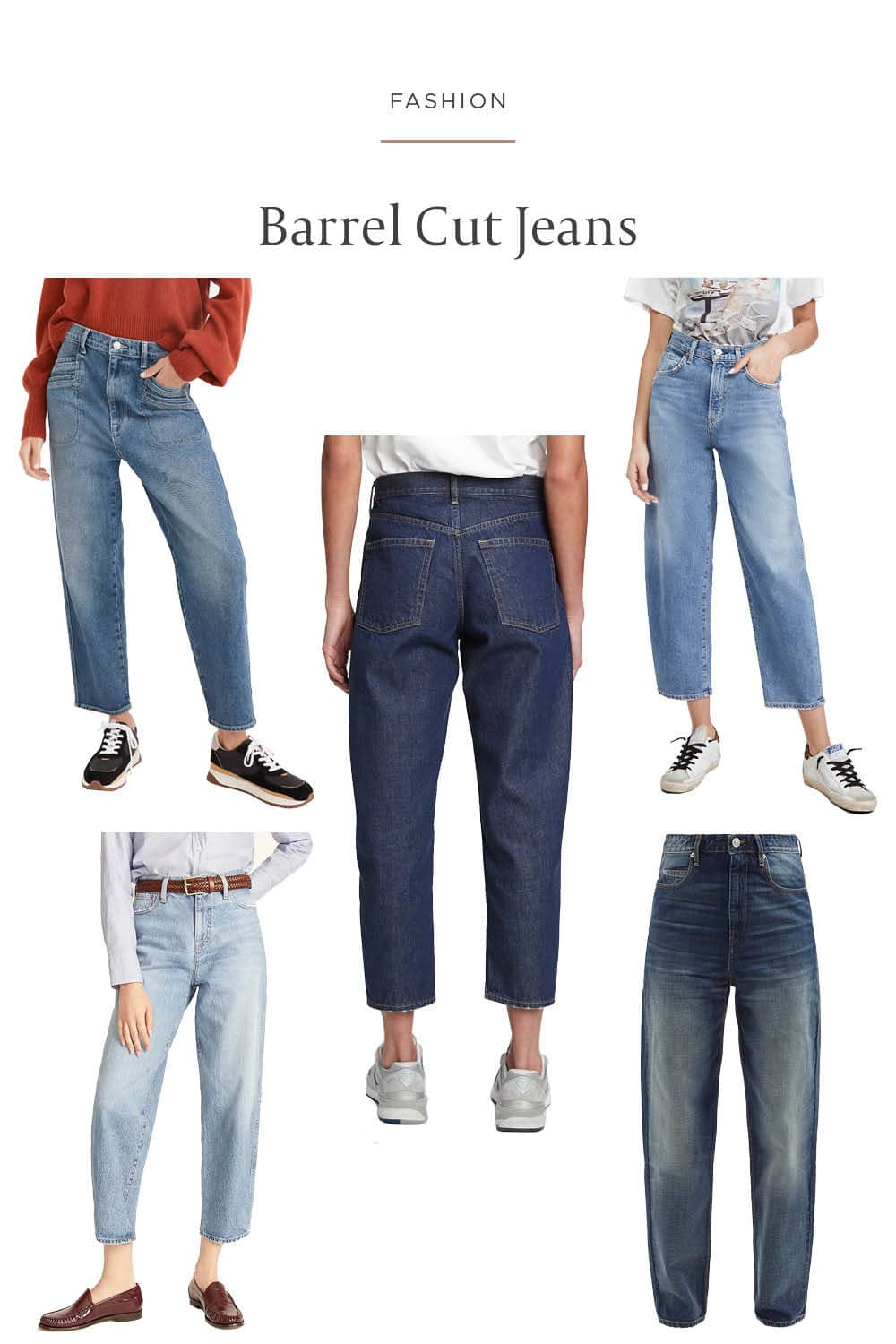 Trending Jeans - Barrel Cut a straight cut with a tapered ankle
