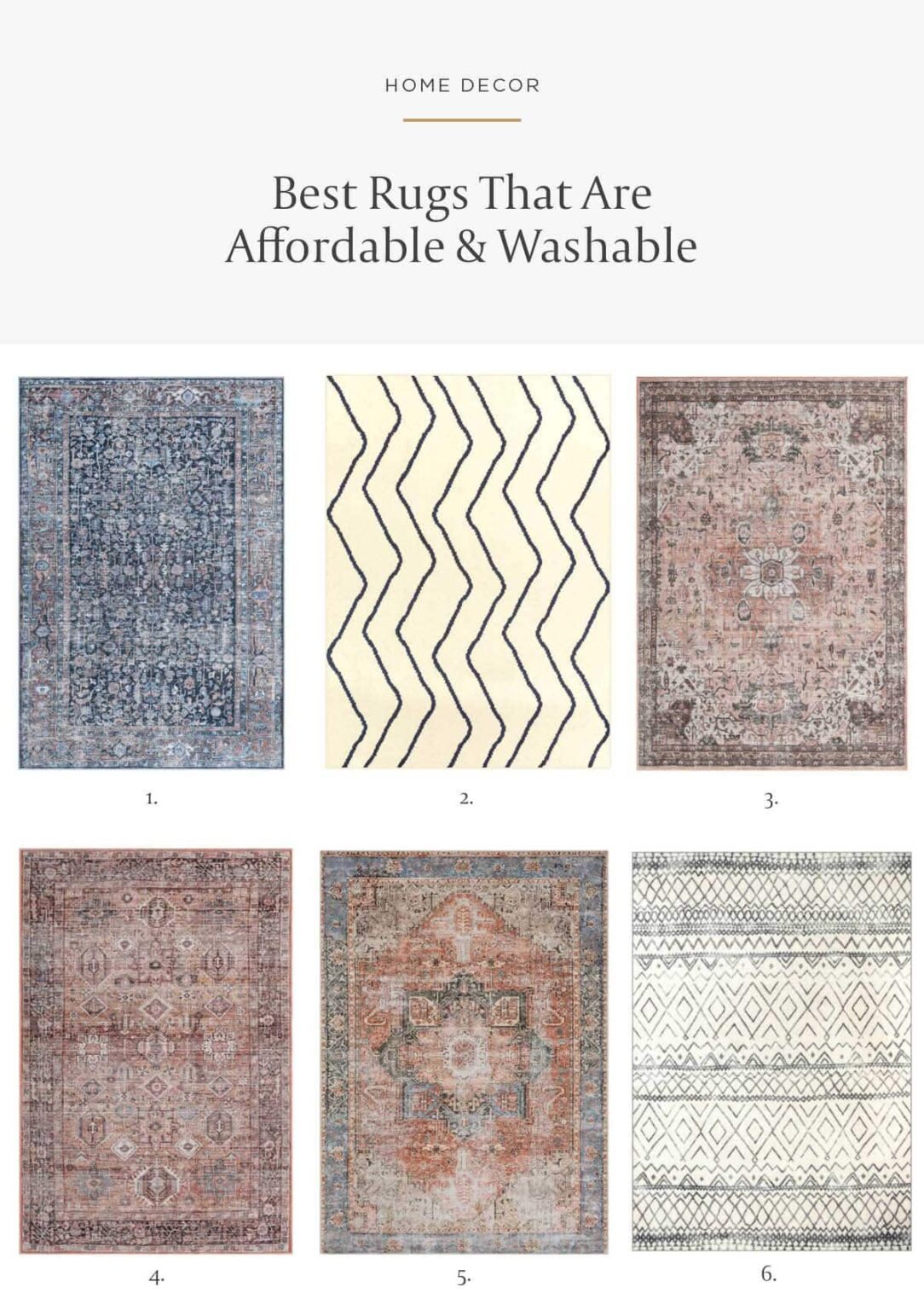12 Best Affordable Rugs That Are Washable House Of Hipsters