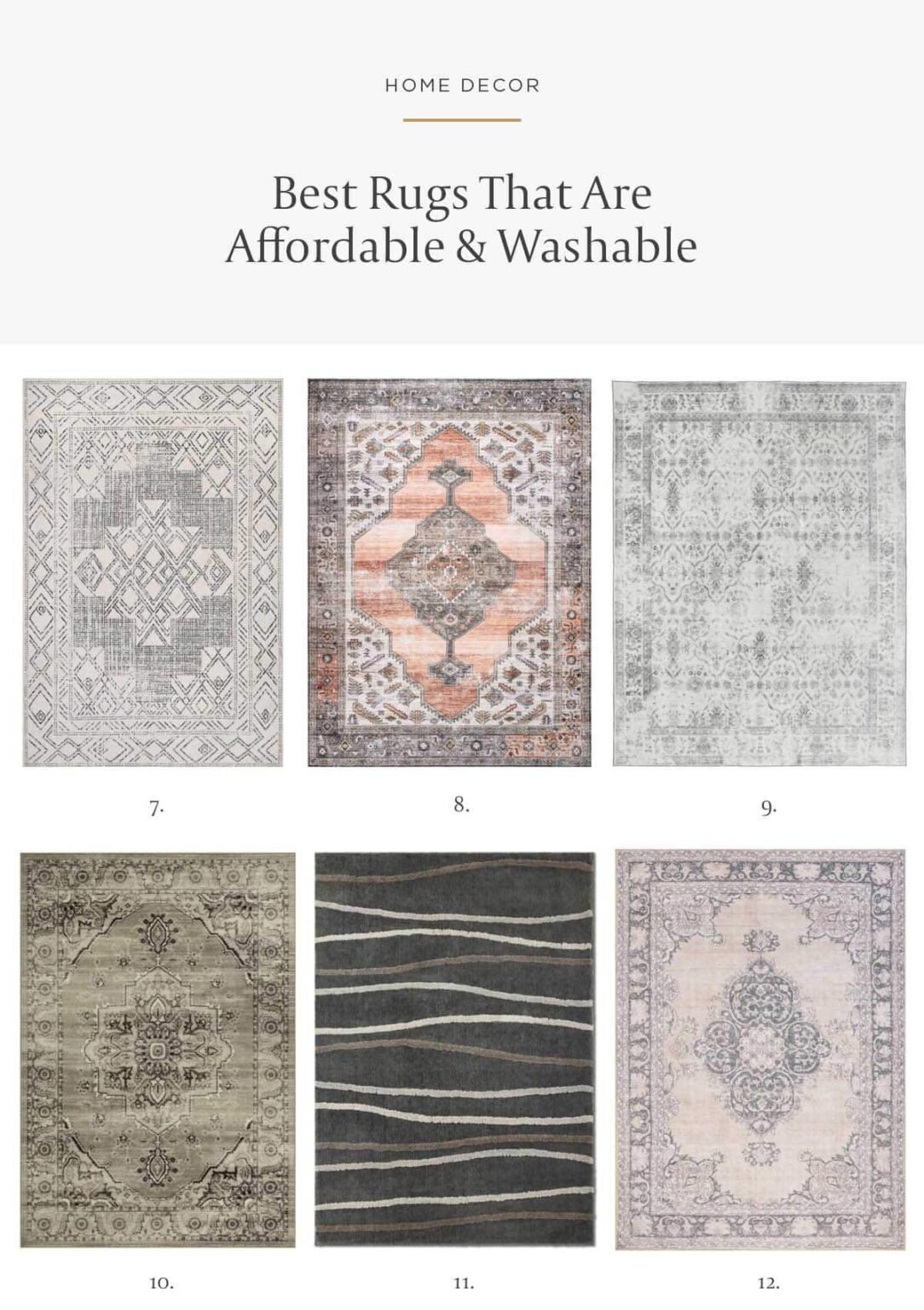 12 Best Affordable Rugs That Are Washable House Of Hipsters