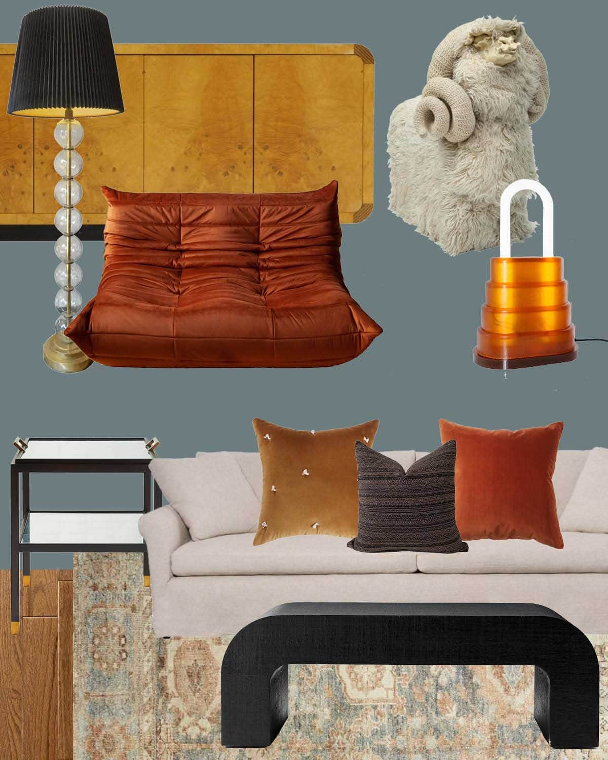 Living Room Makeover Mood Board