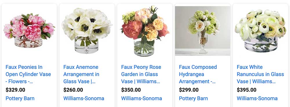 Artificial Flowers: Up to 50% off on plants and flowers for home