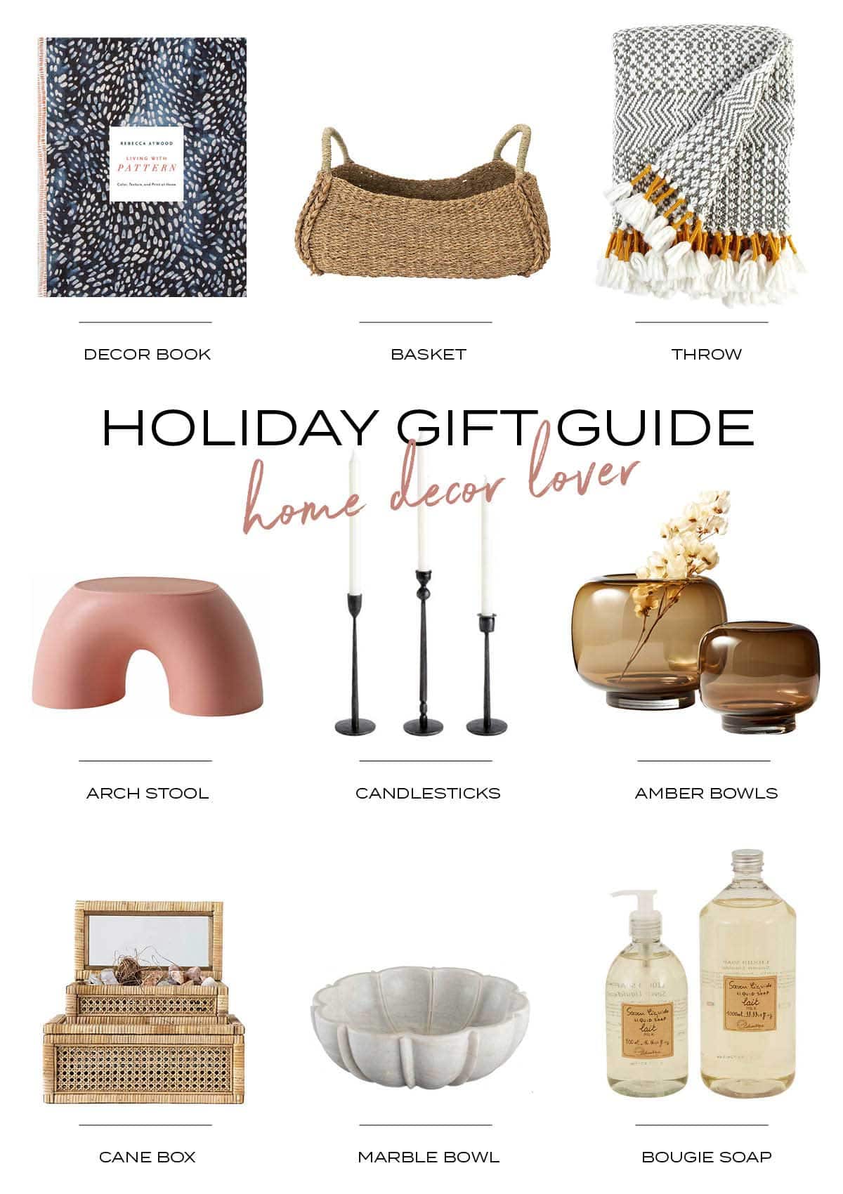 Best Holiday Gift Guide For Home Decor Gift Ideas