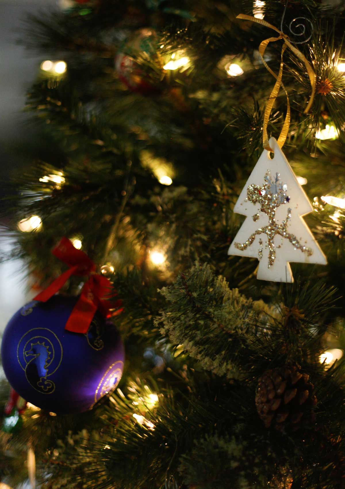 decorate your christmas tree with their handmade ornaments