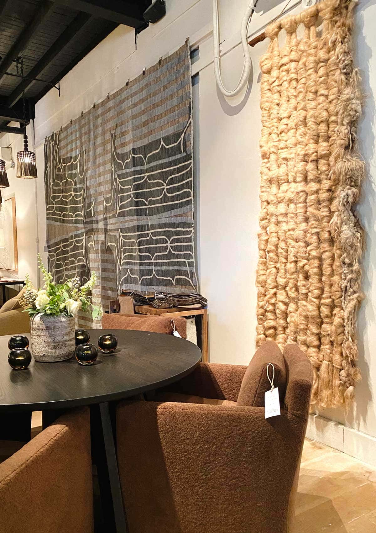 Interior Design Trends - New take on macramé and textile wall art