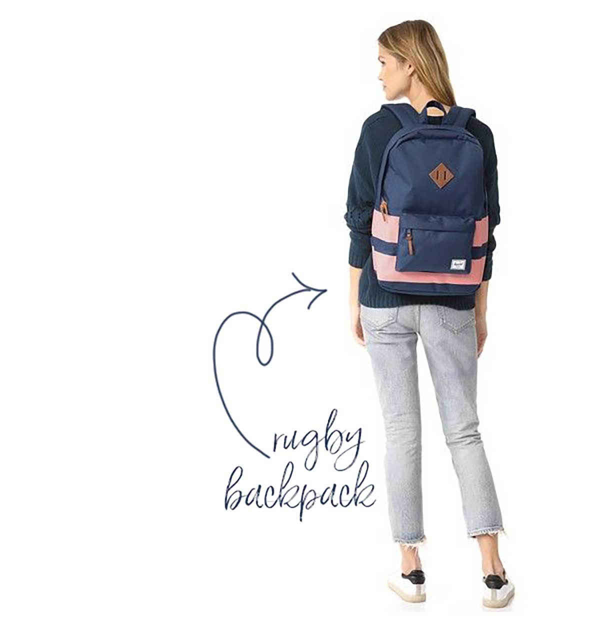 Rugby Shirt Striped Backpack