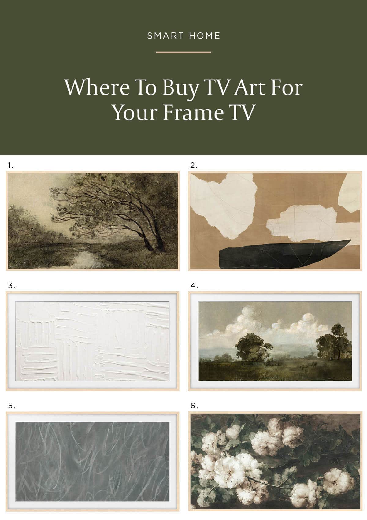 Where To Buy TV Art For The Samsung Frame TV - Did you know you can buy and download digital tv art for the Samsung Frame TV. Most are under $2. So affordable!