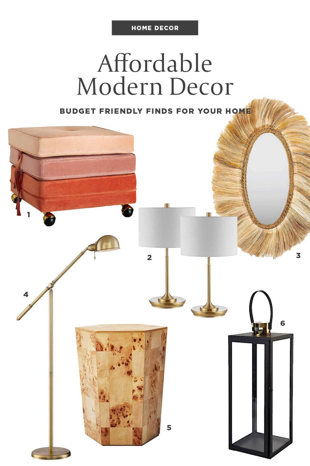 shop these affordable modern home decor picks from an interior designer