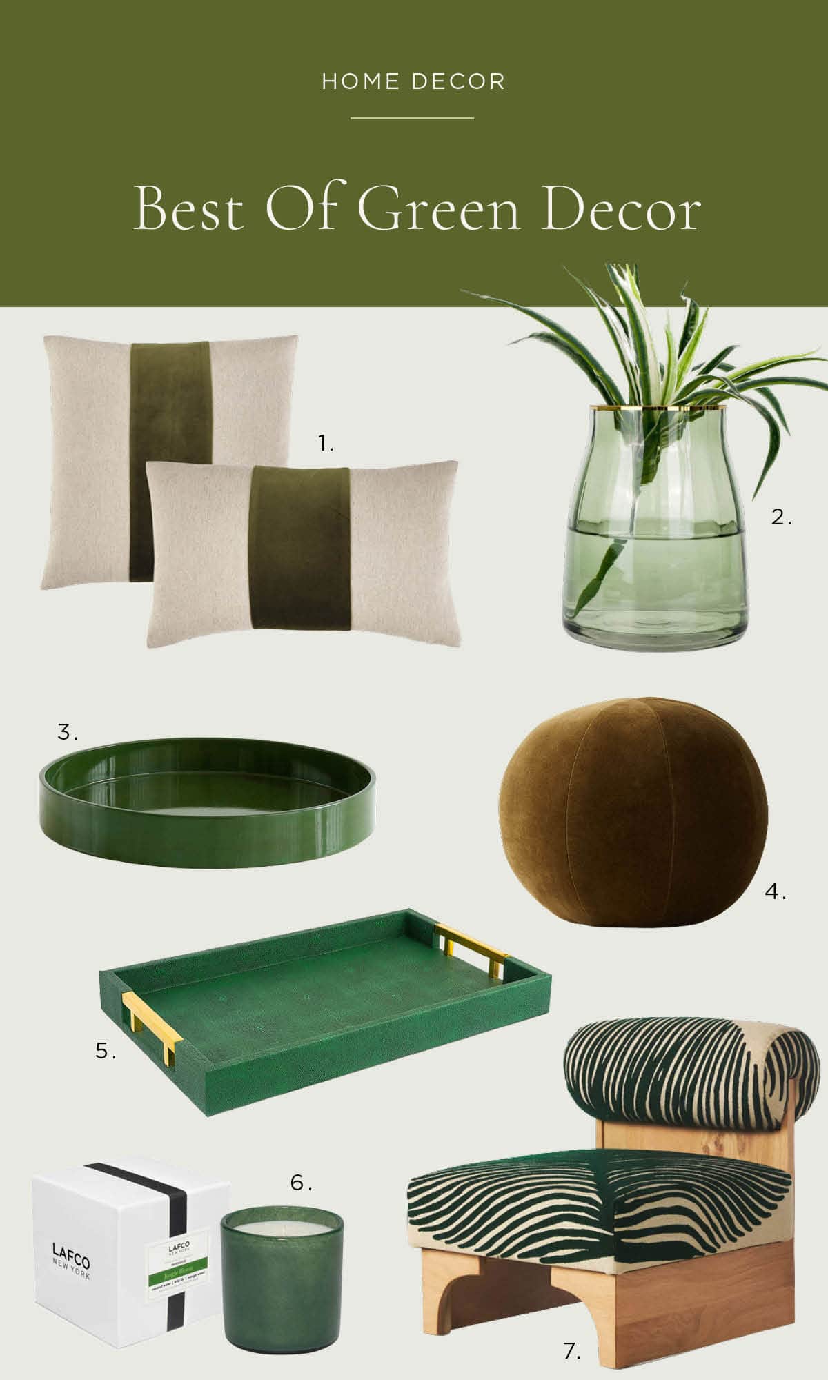 Green Decor - Decorating Ideas For Your Home For Spring 