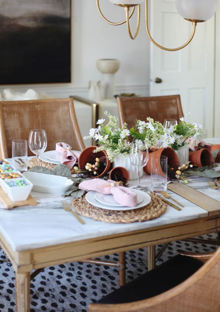 Spring Table Decor Idea For Easter - House Of Hipsters