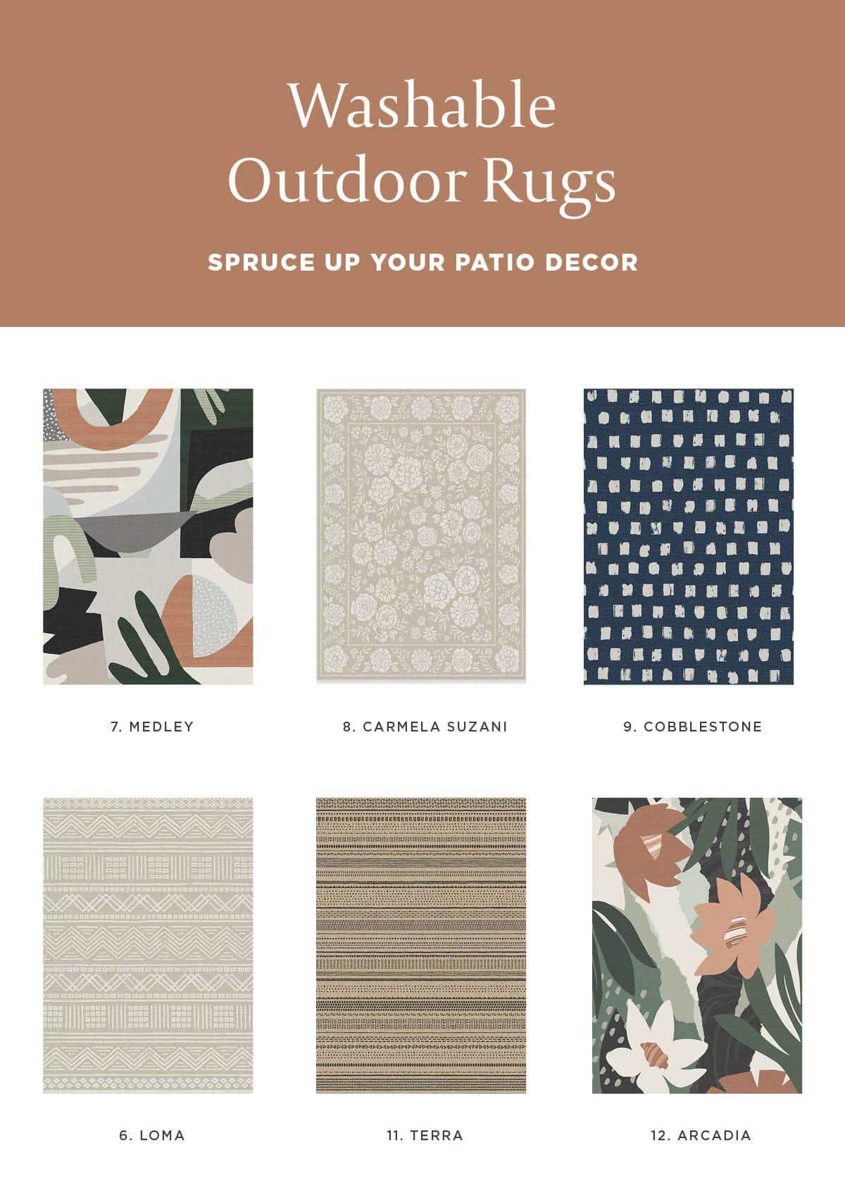 best outdoor rugs washable