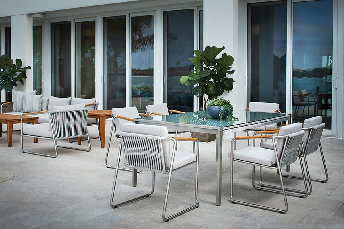 Outdoor dining set online modern