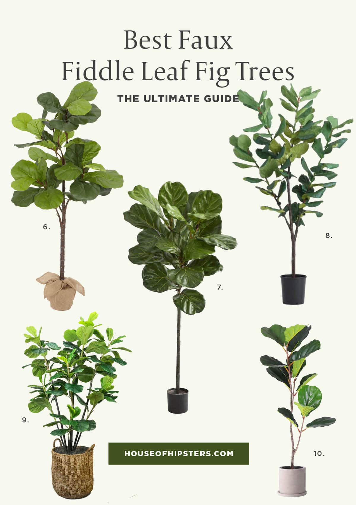 15 Best Faux Fiddle Leaf Fig Trees 
