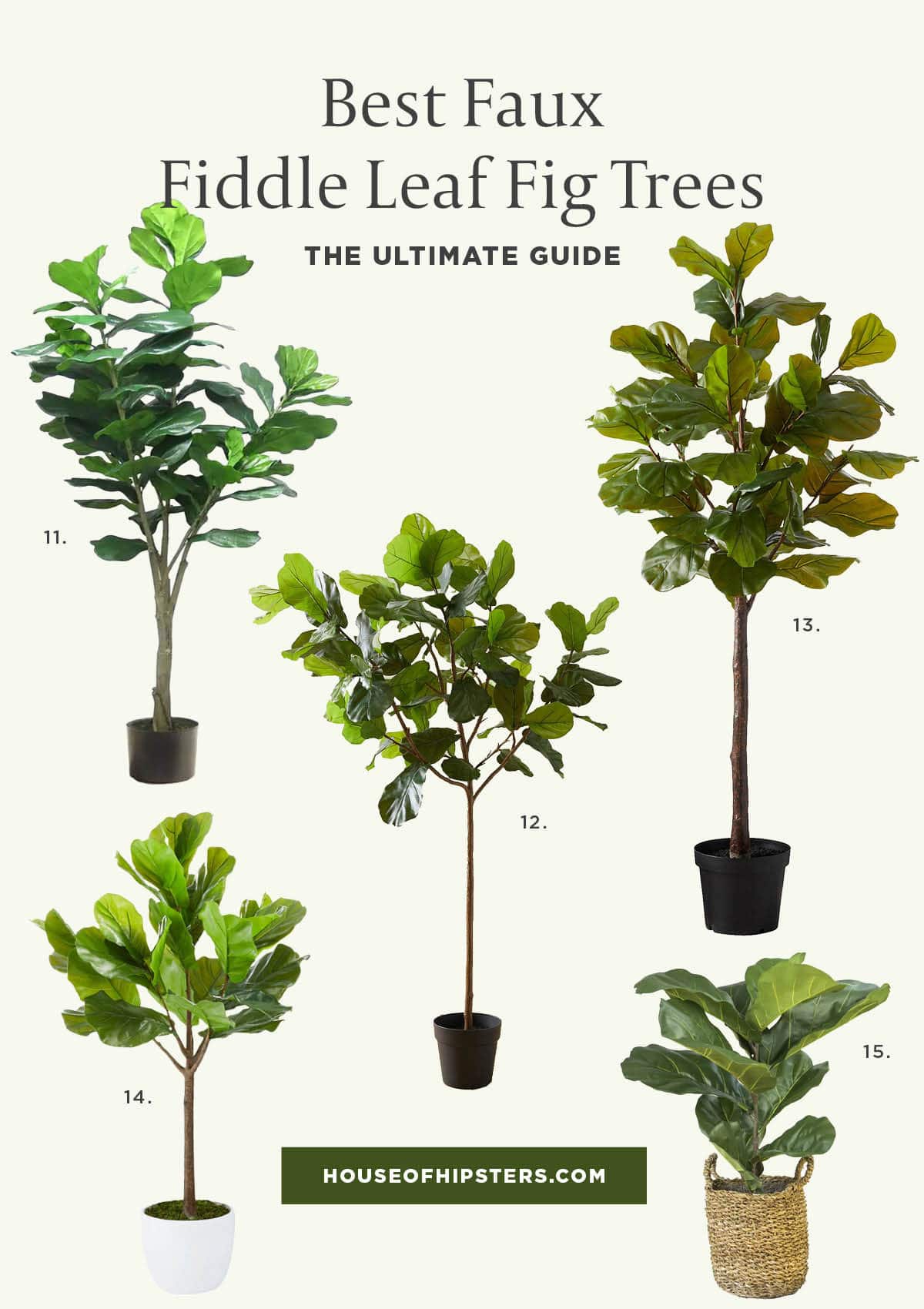 Ultimate Guide To The Best Faux Fiddle Leaf Fig Trees