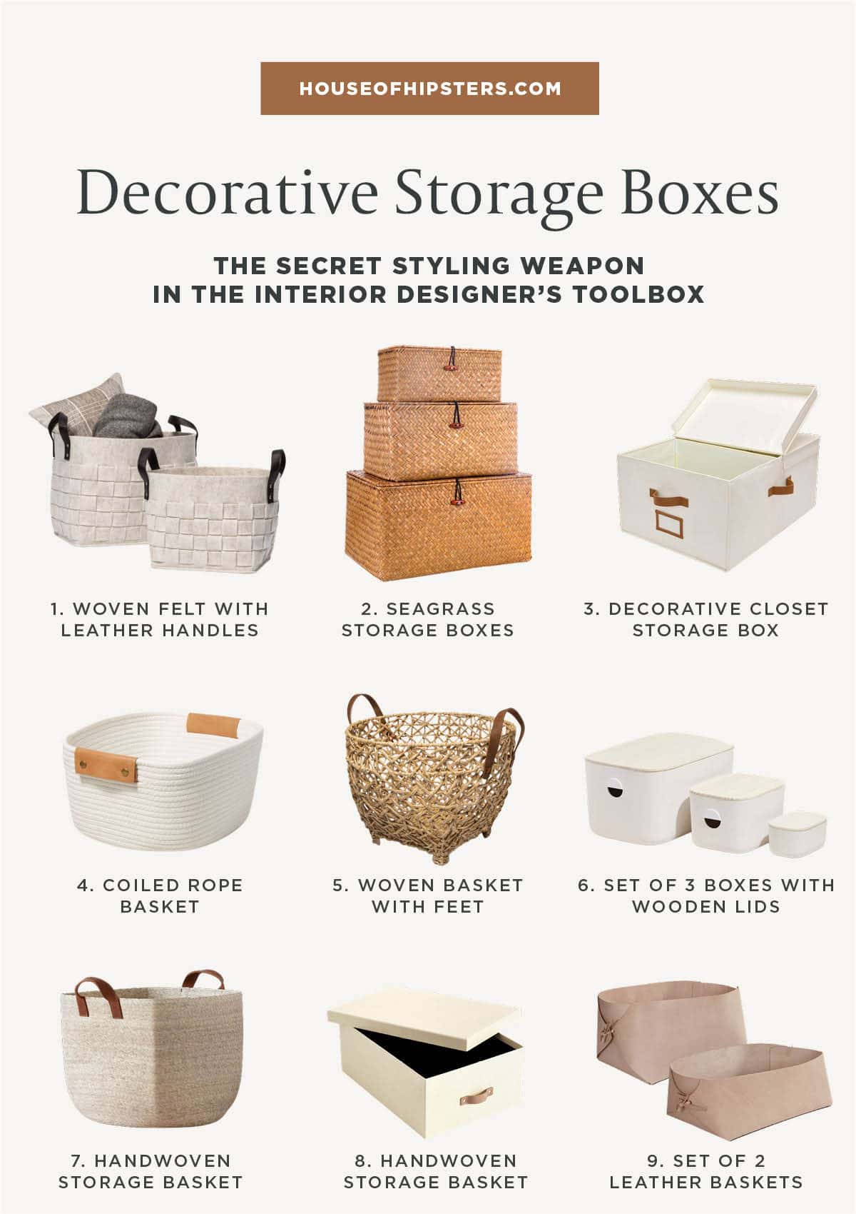 Decorative Storage Box With Lid