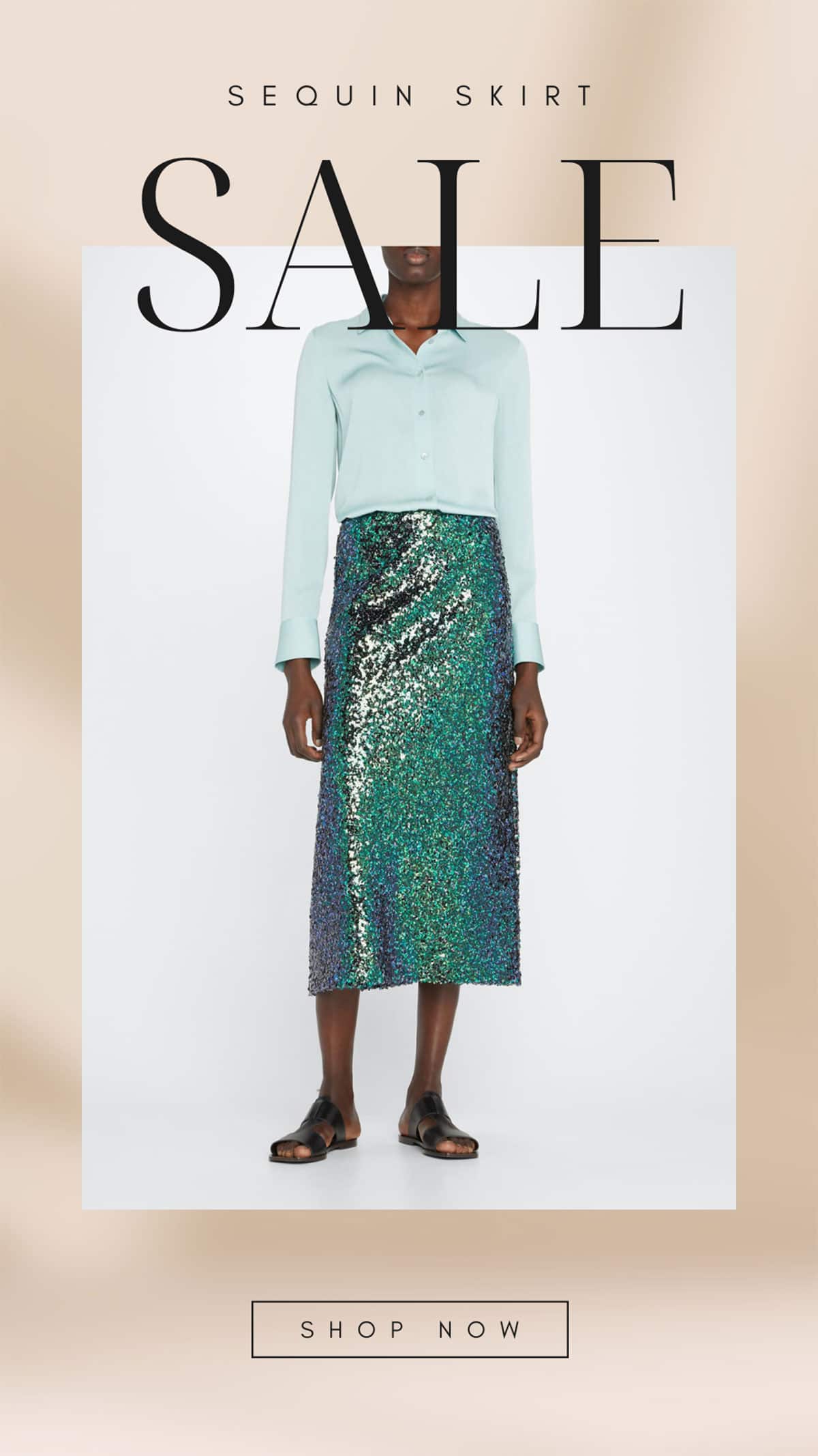 sequin skirt perfect for the holidays