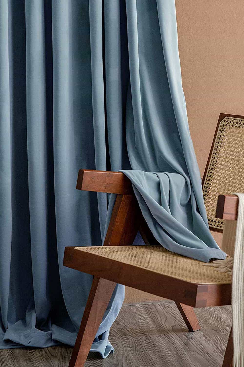 blue velvet curtains from Amazon