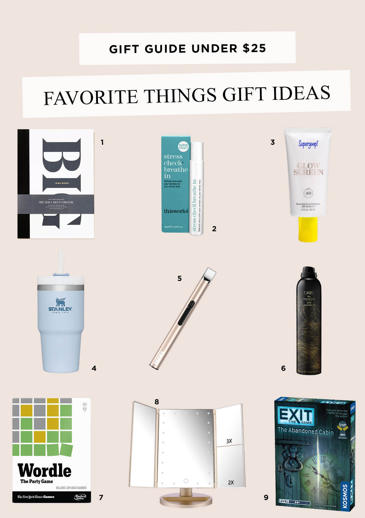 Favorite Things Gift Ideas under $25